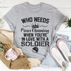 In Love With A Soldier Tee Peachy Sunday