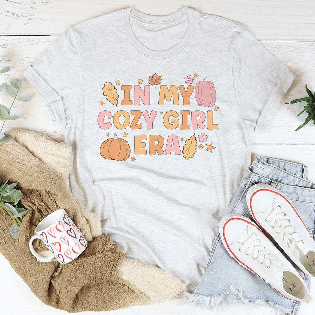 In My Cozy Girl Era Tee Peachy Sunday