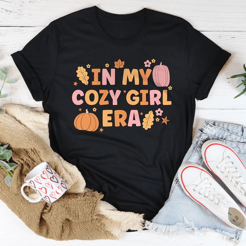 In My Cozy Girl Era Tee Peachy Sunday
