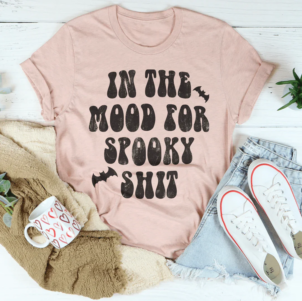 In The Mood Halloween Tee Peachy Sunday