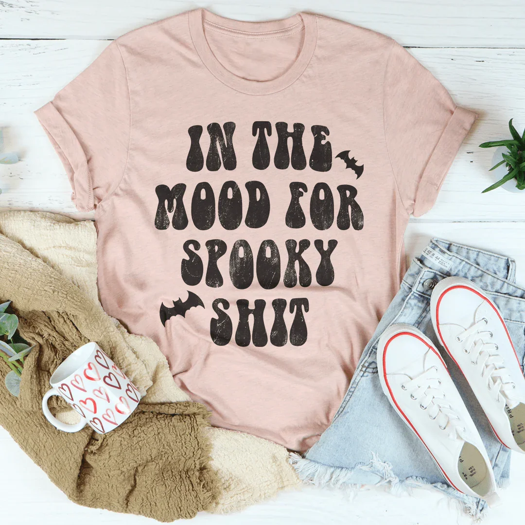 In The Mood Halloween Tee Peachy Sunday