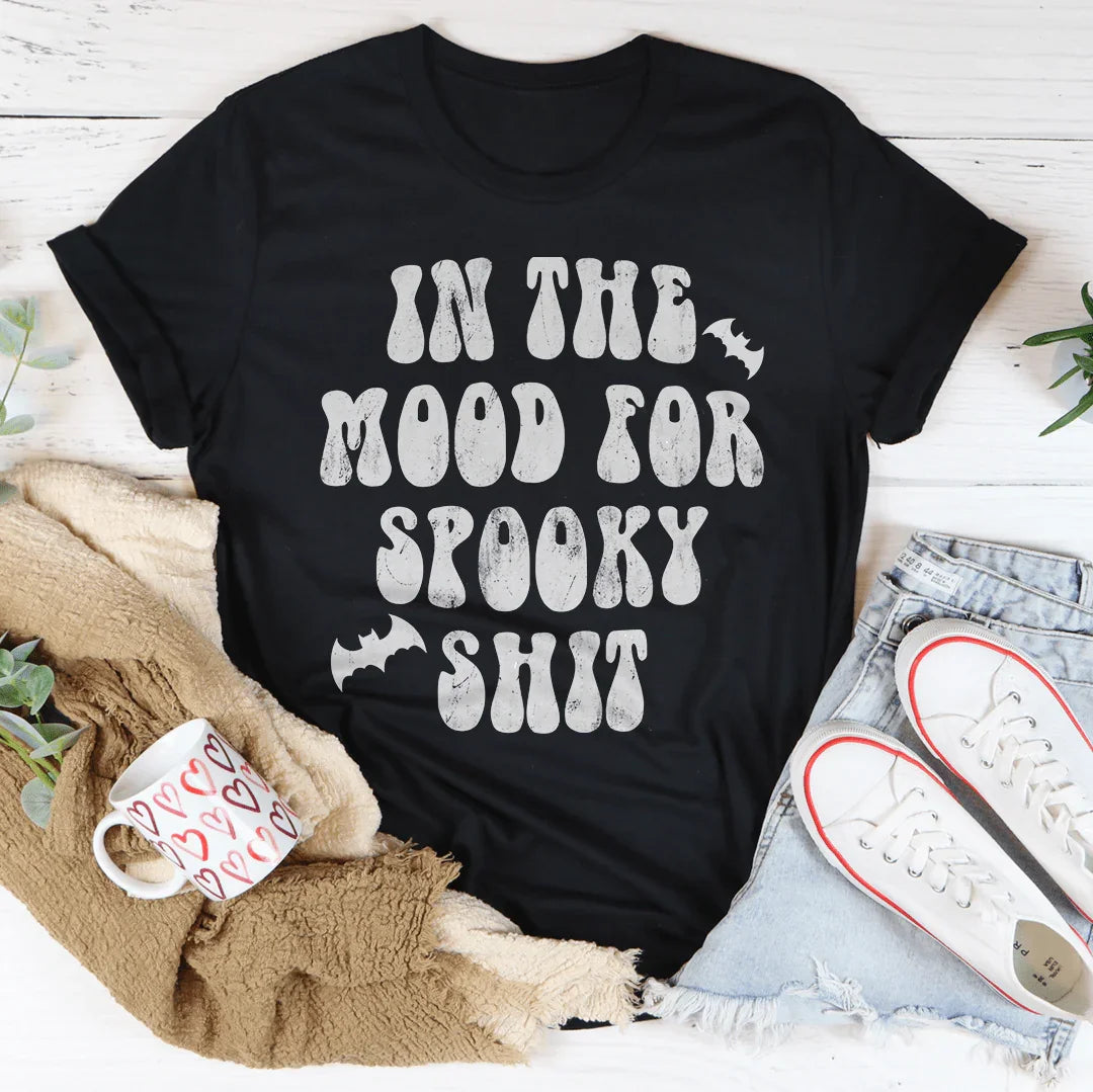 In The Mood Halloween Tee Peachy Sunday