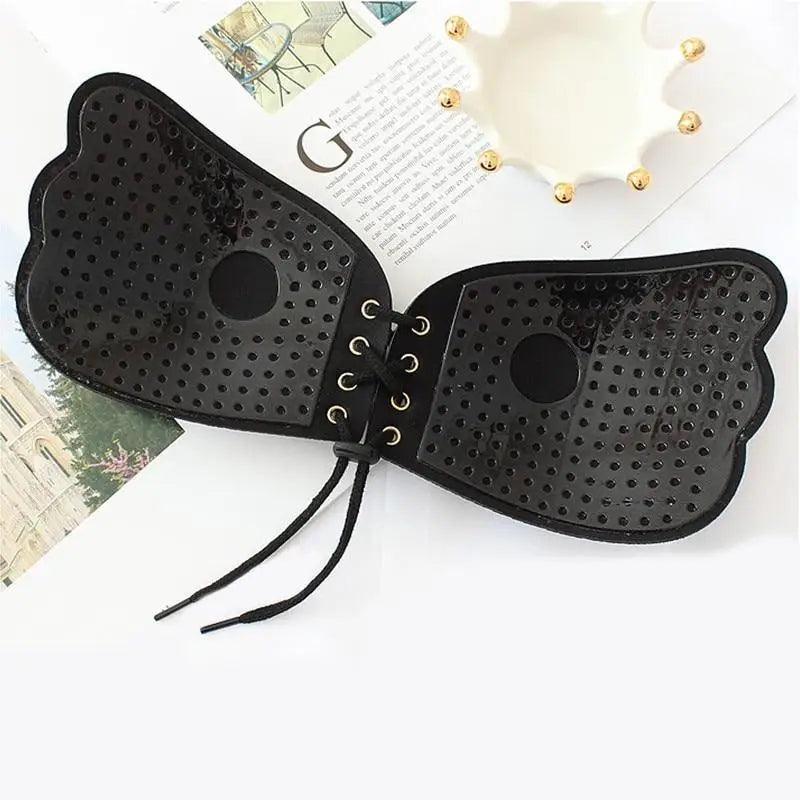 Incredible Strapless Invisible Bra Seamless Push Up Silicone Bras For Women Skin Black Lingerie Drawstring Bralette Stevvex