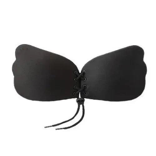 Incredible Strapless Invisible Bra Seamless Push Up Silicone Bras For Women Skin Black Lingerie Drawstring Bralette Stevvex