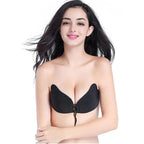 Incredible Strapless Invisible Bra Seamless Push Up Silicone Bras For Women Skin Black Lingerie Drawstring Bralette Stevvex