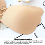 Incredible Strapless Invisible Bra Seamless Push Up Silicone Bras For Women Skin Black Lingerie Drawstring Bralette Stevvex