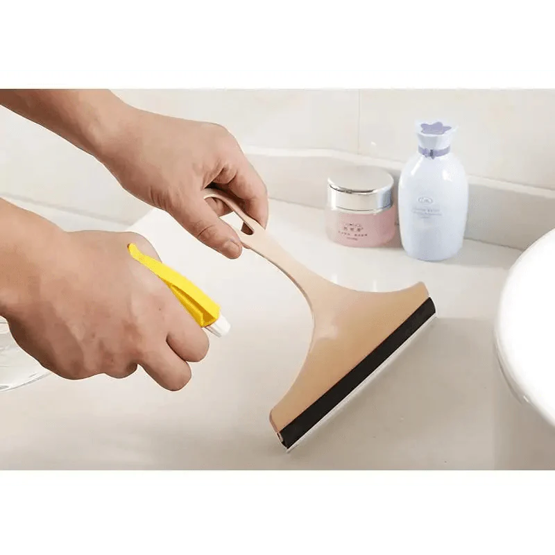 Incredible Window Glass Brush Wiper Airbrush Cleaner Washing Scraper for Home Bathroom Car Window Cleaning Tool Kitchen Accessories Stevvex