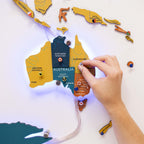 3D LED / LUMINOUS Wooden World Map 3.0 Indie - SJB-DIAMOND ELITES