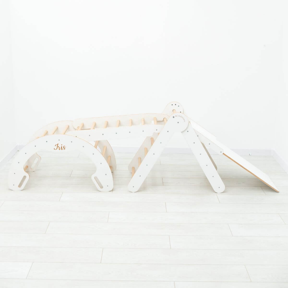 4 in 1 Indoor Climbing Set: Pikler Triangle + Slide + Ladder + Arch - SJB-DIAMOND ELITES