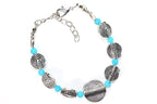 Infinity Spiral Charm Bracelet With Golden Butterfly Earrings