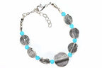 Infinity Spiral Charm Bracelet With Golden Butterfly Earrings