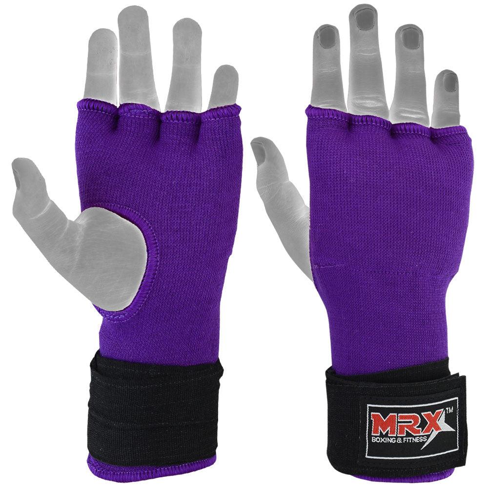 MRX Inner Gloves With Wraps Gel Padding Purple - SJB-DIAMOND ELITES