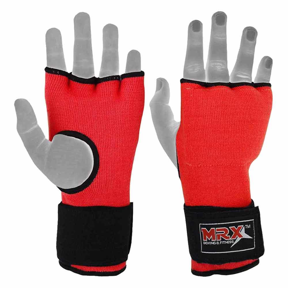 MRX Inner Gel Gloves With Wraps Red - SJB-DIAMOND ELITES