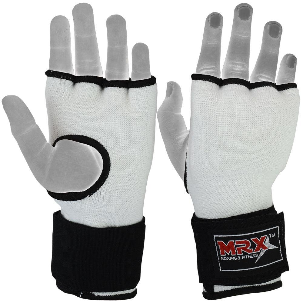 MRX Inner Gloves With Wraps Gel Padding White - SJB-DIAMOND ELITES