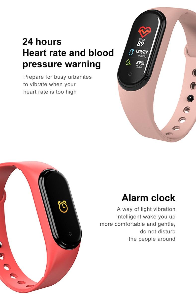 Inteligent Smart Watch Heart Rate Pressure Pedometer Sport Watches Bracelet Electric Sports Watch For Phones Health Smartwatch Heart Rate Monitor Sleep Monitor Waterproof Touch Screen Stevvex