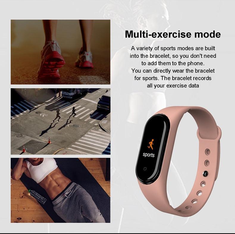 Inteligent Smart Watch Heart Rate Pressure Pedometer Sport Watches Bracelet Electric Sports Watch For Phones Health Smartwatch Heart Rate Monitor Sleep Monitor Waterproof Touch Screen Stevvex
