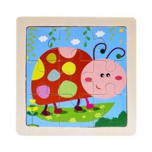 Intelligence Kids Toy Wooden 3D Puzzle Tangram for Children Baby Cartoon Animal , Traffic Puzzles Educational Learning Toys - SJB-DIAMOND ELITES