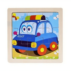 Intelligence Kids Toy Wooden 3D Puzzle Tangram for Children Baby Cartoon Animal , Traffic Puzzles Educational Learning Toys - SJB-DIAMOND ELITES