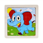 Intelligence Kids Toy Wooden 3D Puzzle Tangram for Children Baby Cartoon Animal , Traffic Puzzles Educational Learning Toys - SJB-DIAMOND ELITES