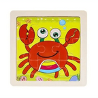 Intelligence Kids Toy Wooden 3D Puzzle Tangram for Children Baby Cartoon Animal , Traffic Puzzles Educational Learning Toys - SJB-DIAMOND ELITES
