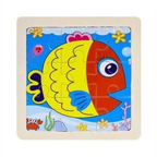 Intelligence Kids Toy Wooden 3D Puzzle Tangram for Children Baby Cartoon Animal , Traffic Puzzles Educational Learning Toys - SJB-DIAMOND ELITES