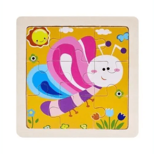 Intelligence Kids Toy Wooden 3D Puzzle Tangram for Children Baby Cartoon Animal , Traffic Puzzles Educational Learning Toys - SJB-DIAMOND ELITES