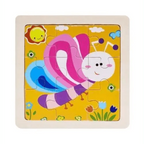 Intelligence Kids Toy Wooden 3D Puzzle Tangram for Children Baby Cartoon Animal , Traffic Puzzles Educational Learning Toys - SJB-DIAMOND ELITES