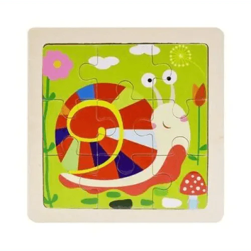 Intelligence Kids Toy Wooden 3D Puzzle Tangram for Children Baby Cartoon Animal , Traffic Puzzles Educational Learning Toys - SJB-DIAMOND ELITES