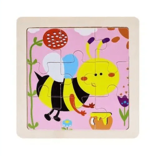 Intelligence Kids Toy Wooden 3D Puzzle Tangram for Children Baby Cartoon Animal , Traffic Puzzles Educational Learning Toys - SJB-DIAMOND ELITES