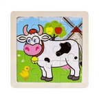 Intelligence Kids Toy Wooden 3D Puzzle Tangram for Children Baby Cartoon Animal , Traffic Puzzles Educational Learning Toys - SJB-DIAMOND ELITES
