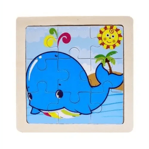 Intelligence Kids Toy Wooden 3D Puzzle Tangram for Children Baby Cartoon Animal , Traffic Puzzles Educational Learning Toys - SJB-DIAMOND ELITES