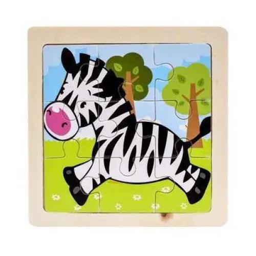 Intelligence Kids Toy Wooden 3D Puzzle Tangram for Children Baby Cartoon Animal , Traffic Puzzles Educational Learning Toys - SJB-DIAMOND ELITES