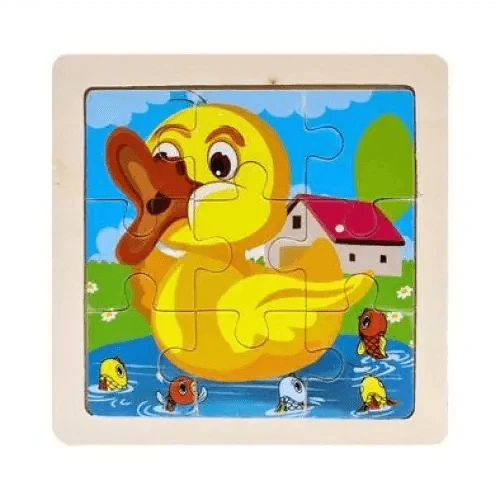 Intelligence Kids Toy Wooden 3D Puzzle Tangram for Children Baby Cartoon Animal , Traffic Puzzles Educational Learning Toys - SJB-DIAMOND ELITES