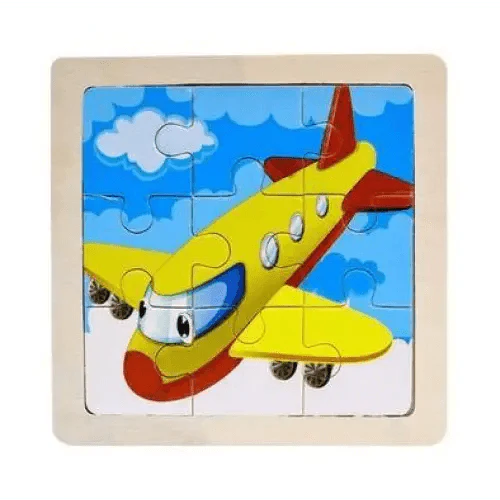 Intelligence Kids Toy Wooden 3D Puzzle Tangram for Children Baby Cartoon Animal , Traffic Puzzles Educational Learning Toys - SJB-DIAMOND ELITES