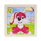Intelligence Kids Toy Wooden 3D Puzzle Tangram for Children Baby Cartoon Animal , Traffic Puzzles Educational Learning Toys - SJB-DIAMOND ELITES