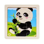 Intelligence Kids Toy Wooden 3D Puzzle Tangram for Children Baby Cartoon Animal , Traffic Puzzles Educational Learning Toys - SJB-DIAMOND ELITES