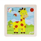 Intelligence Kids Toy Wooden 3D Puzzle Tangram for Children Baby Cartoon Animal , Traffic Puzzles Educational Learning Toys - SJB-DIAMOND ELITES
