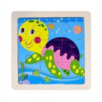 Intelligence Kids Toy Wooden 3D Puzzle Tangram for Children Baby Cartoon Animal , Traffic Puzzles Educational Learning Toys - SJB-DIAMOND ELITES