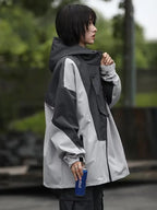 Harajuku Women's Overcoats - Chic Contrast Jackets Pi-Mart