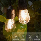 IP65 LED String Lights Retro Edison Filament Bulb Bright Daylight White Antique LED Filament Bulbs For Party Outdoor Garden Holiday Wedding Light String Stevvex