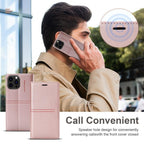 Iphone Wallet Skin Friendly Magnetic Flip With Card Slot Leather Case For iPhone 14 Pro Max 13 12 11 Modern Purple Genuine Leather Detachable Magnetic Flip Cover with Card Holders