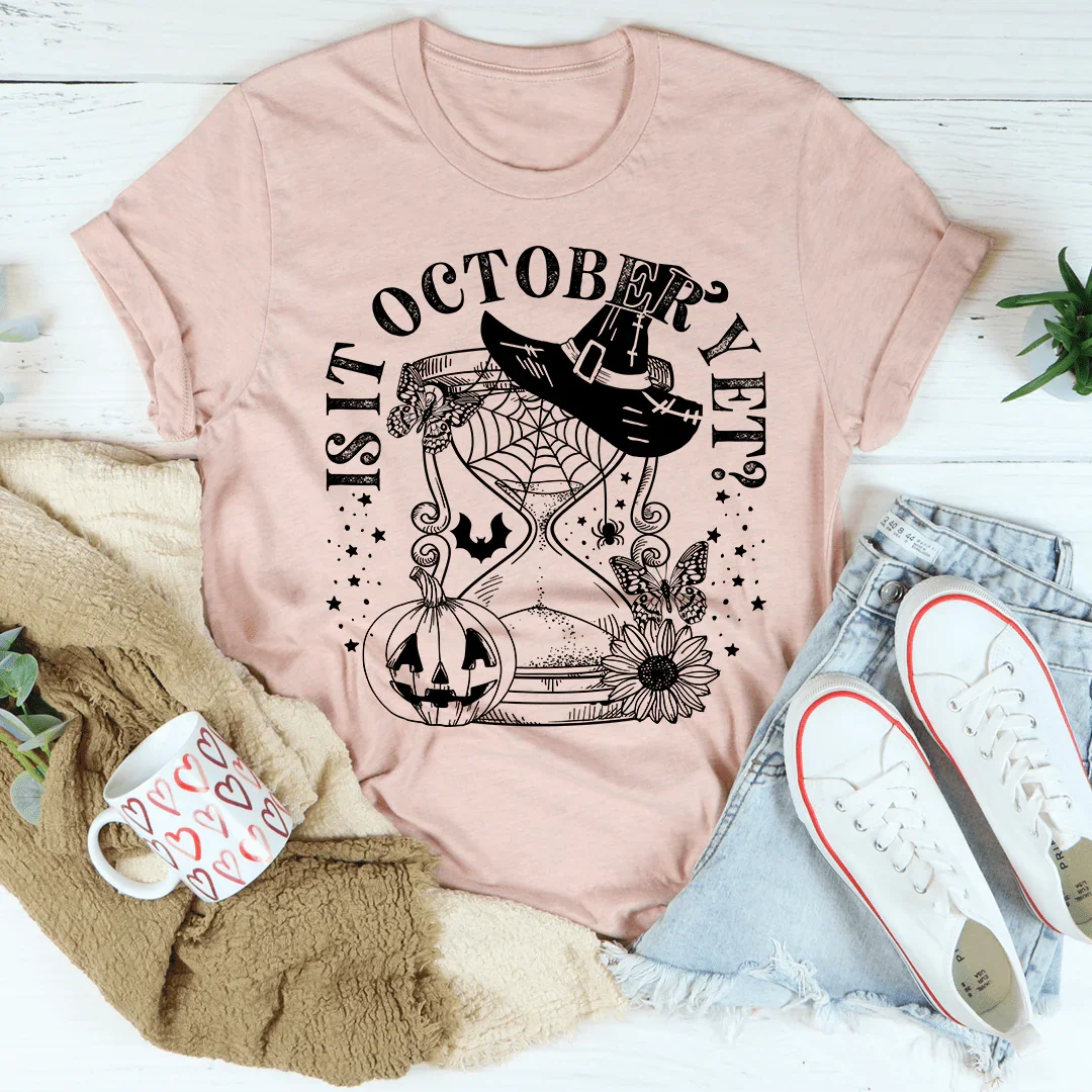 Is It October Yet Pumpkin Tee Peachy Sunday