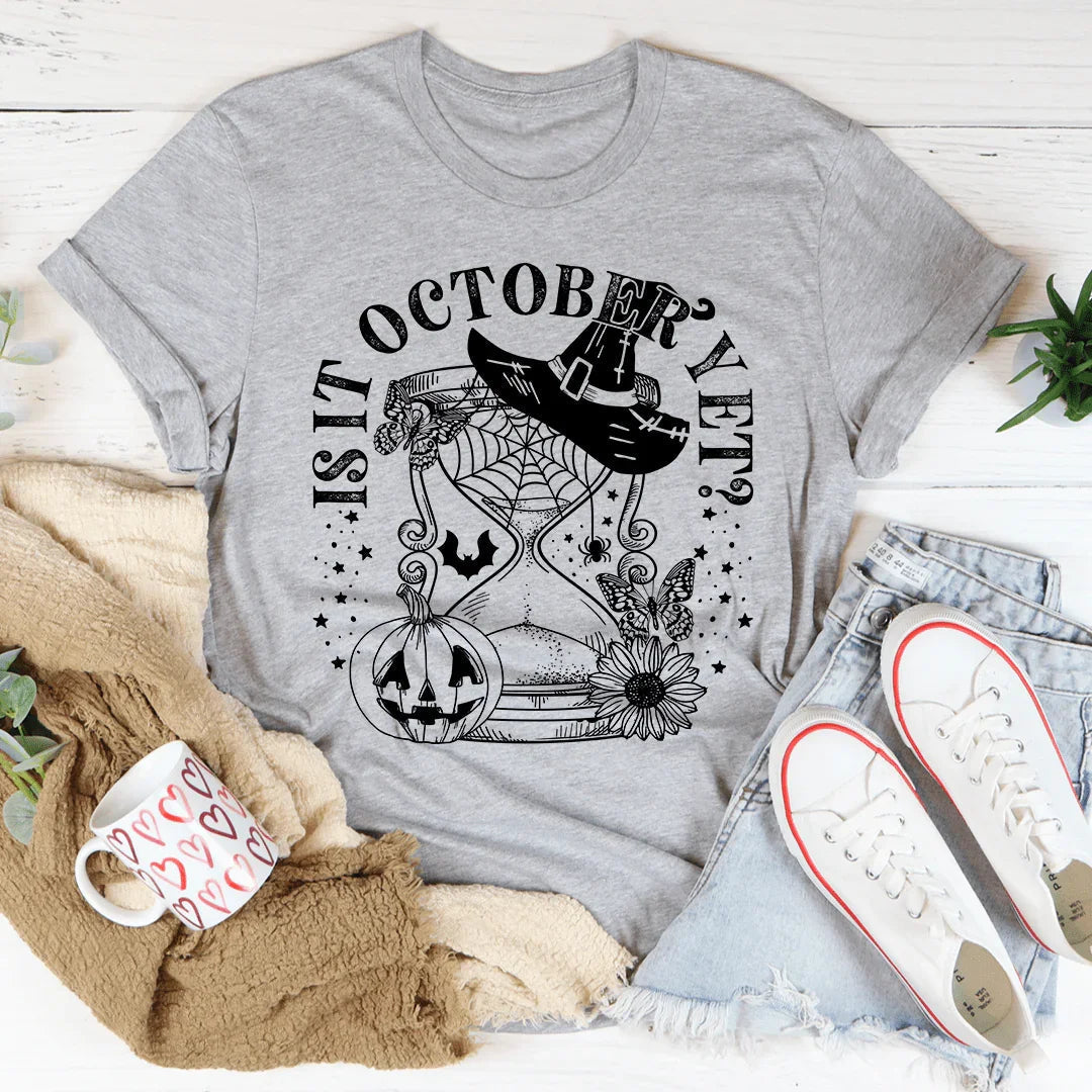 Is It October Yet Pumpkin Tee Peachy Sunday