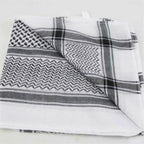 Islamic Men Traditional Costumes Men Plaid Hat Head Scarf Turban Muslim Hijabs Ramadan Pray Caps Unisex Scarves Tassel Desert Arab Keffiyeh Shawl Scarf Military Shemagh Tactical Desert Keffiyeh Head Neck Scarf Arab Wrap with Tassel