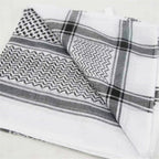 Islamic Men Traditional Costumes Men Plaid Hat Head Scarf Turban Muslim Hijabs Ramadan Pray Caps Unisex Scarves Tassel Desert Arab Keffiyeh Shawl Scarf Military Shemagh Tactical Desert Keffiyeh Head Neck Scarf Arab Wrap with Tassel