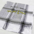 Islamic Men Traditional Costumes Men Plaid Hat Head Scarf Turban Muslim Hijabs Ramadan Pray Caps Unisex Scarves Tassel Desert Arab Keffiyeh Shawl Scarf Military Shemagh Tactical Desert Keffiyeh Head Neck Scarf Arab Wrap with Tassel