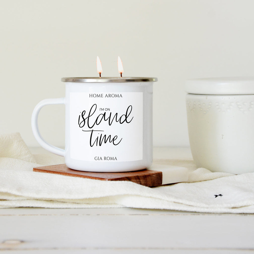 16oz Reusable Metal Candle Mug Scented Soy Candle Gift BandsCo Straps
