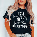 It's A Beautiful Day To Be Irritated By Everything Tee Peachy Sunday