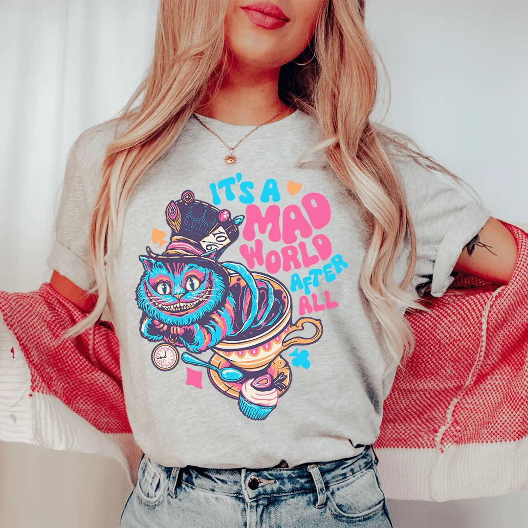 It's A Mad World After All Tee Peachy Sunday