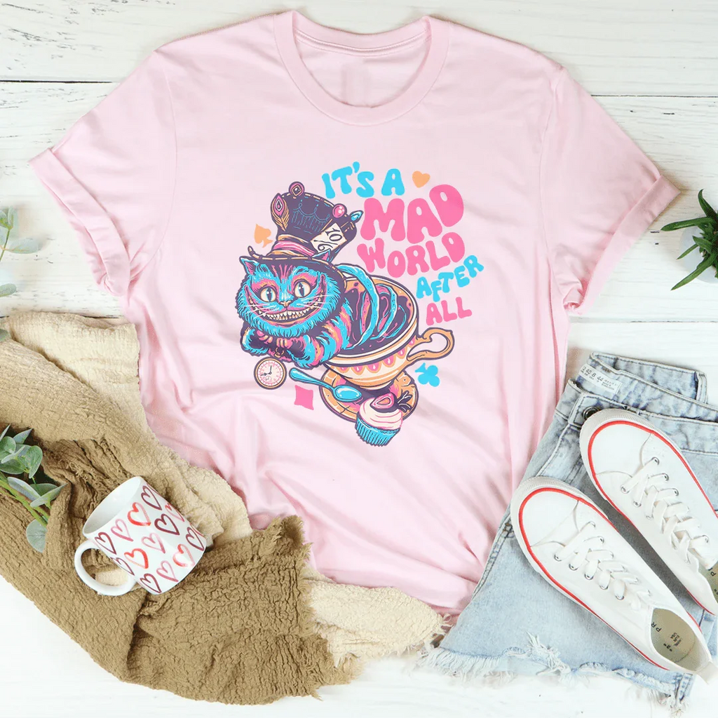 It's A Mad World After All Tee Peachy Sunday